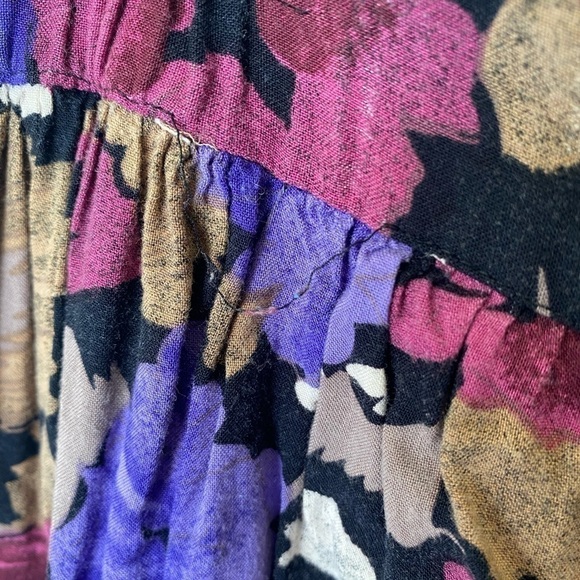 Vintage floral high waist skirt - Picture 4 of 8